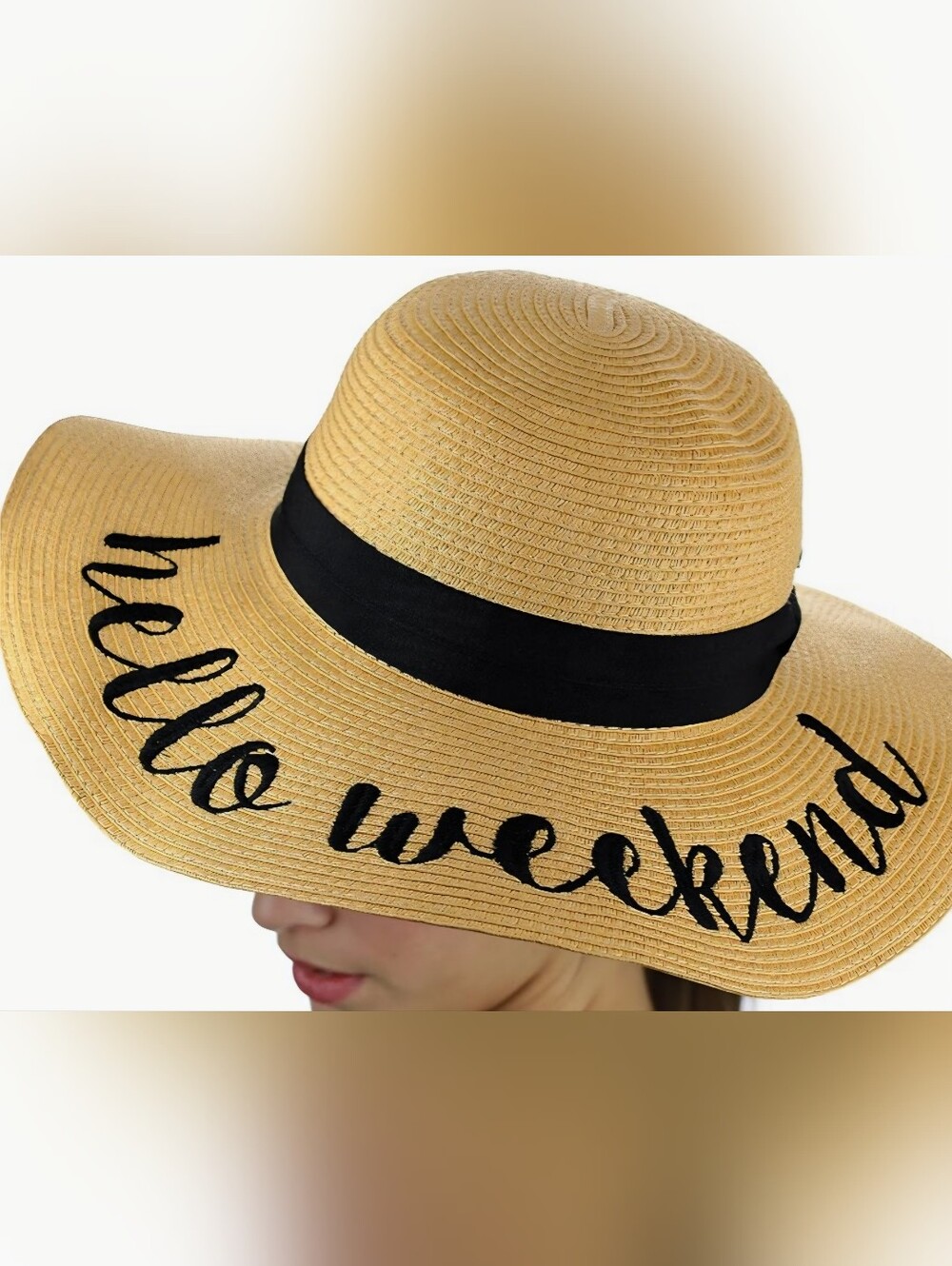 #55282  Fabulous Chic Boho Sexy Hello Weekend Sun Hat